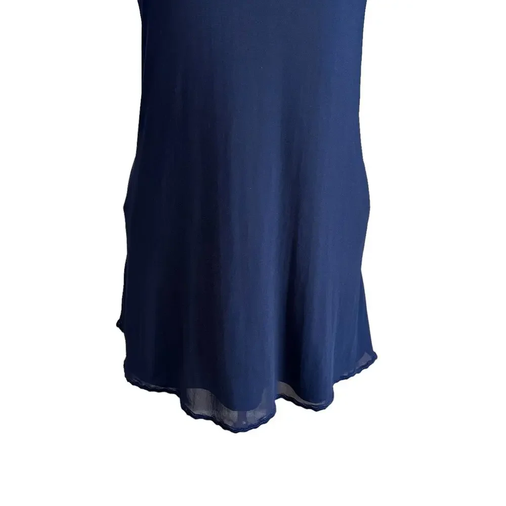 Revolve x NBD Lisa Mini Shift Racerback Dress Midnight Indigo Blue Size XS
